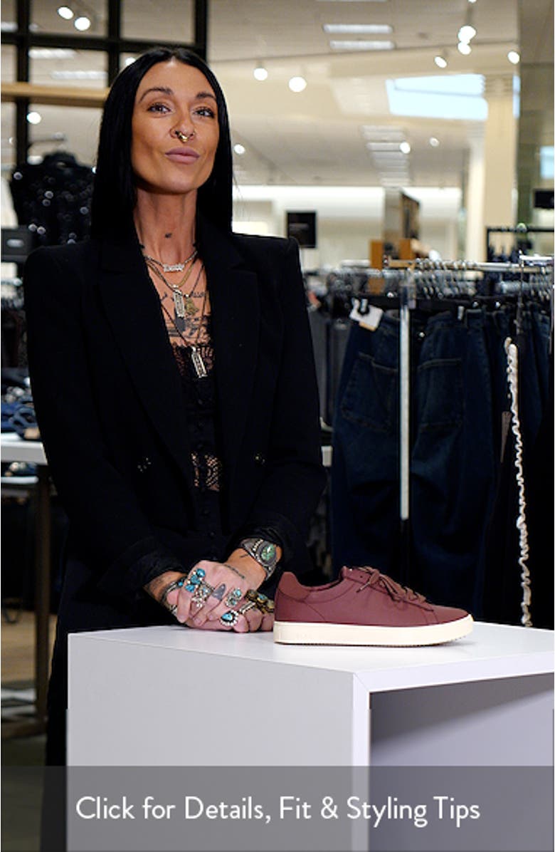 Bradley Faux Leather Sneaker, sales video thumbnail