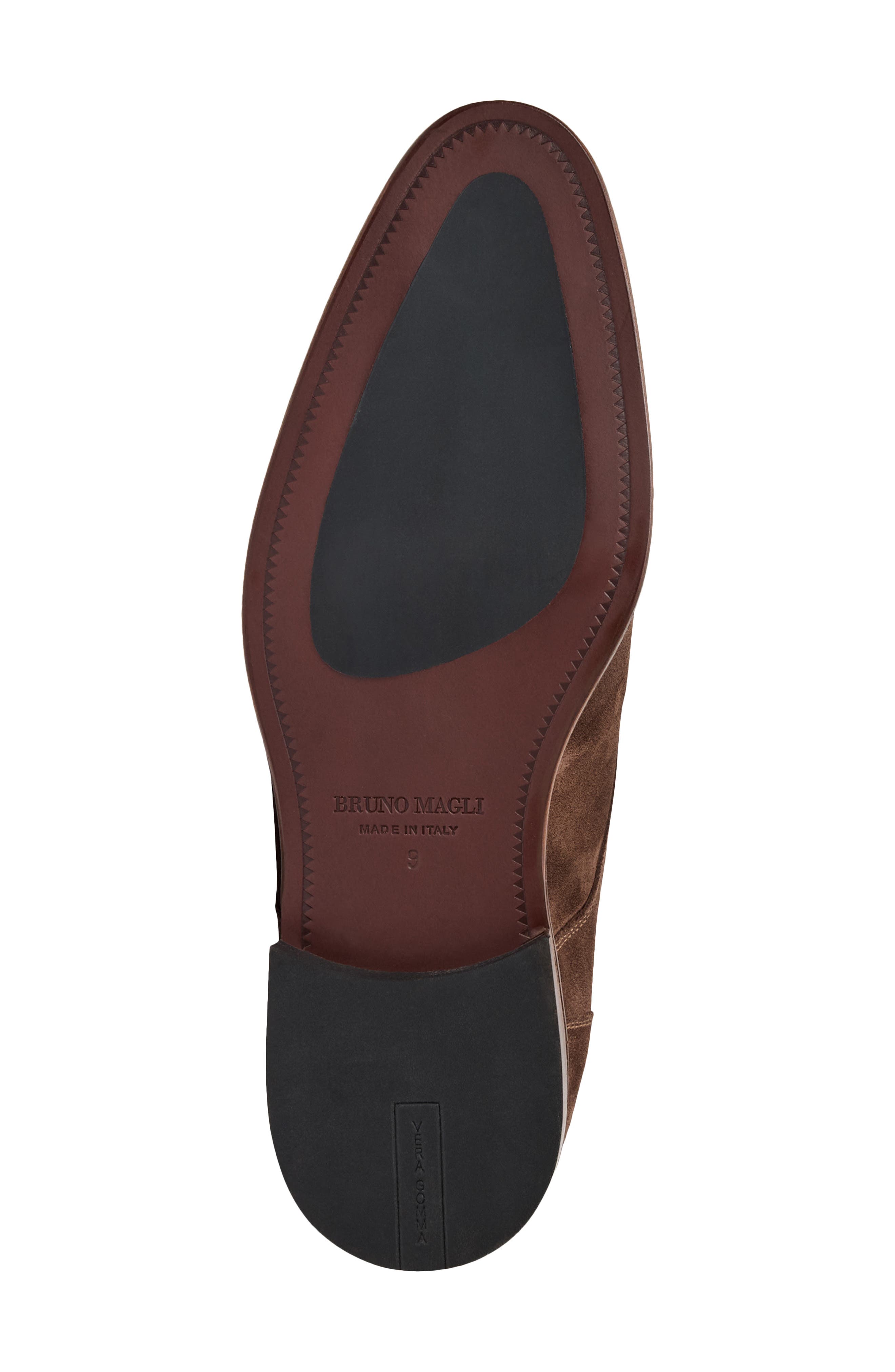 Bruno Magli Solero Monk Strap Loafer, Alternate, color, Dark Brown Suede