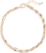 NORDSTROM RACK Triple Chain Anklet