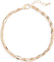 NORDSTROM RACK Triple Chain Anklet