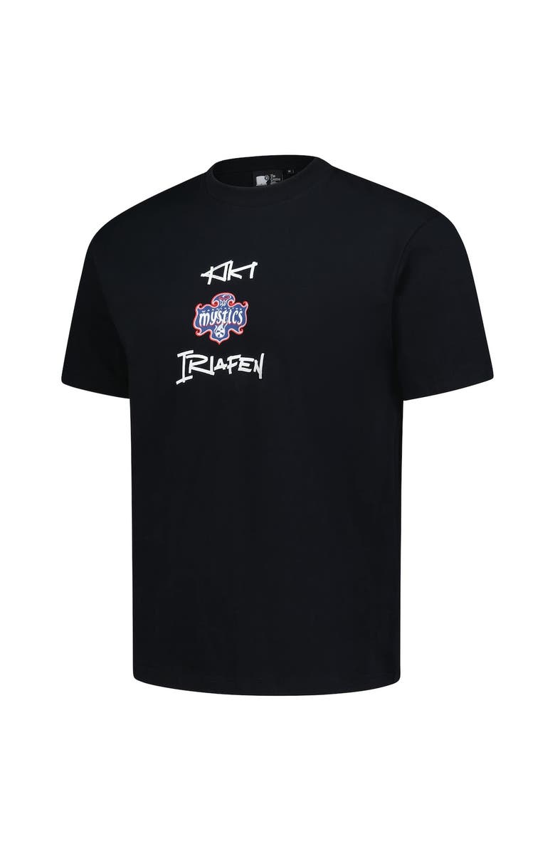 round21 Unisex round21 Kiki Iriafen Black Washington Mystics 2025 WNBA Draft Name & Number T-Shirt, Alternate, color, Black