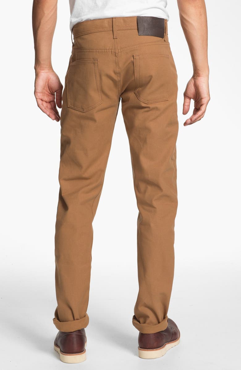 Naked & Famous Denim Weird Guy Slim Fit Selvedge Duck Canvas Jeans, Alternate, color, 