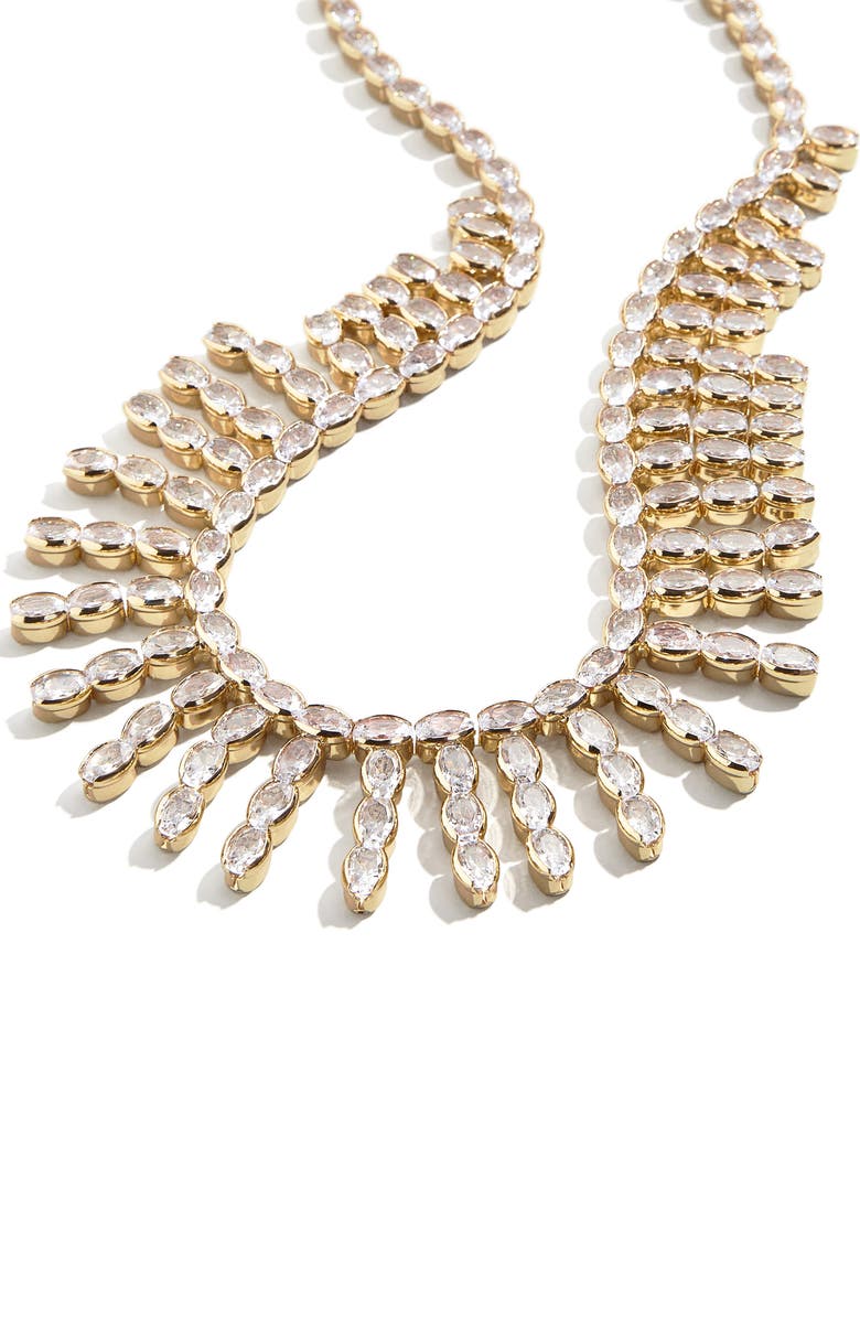 BaubleBar Crystal Fringe Necklace, Alternate, color, 