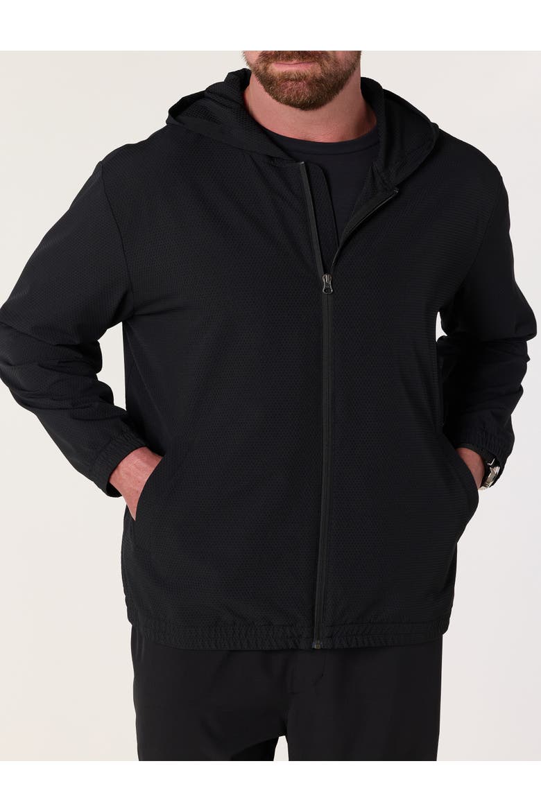 Big & Tall Textured Versatility Hoodie, Alternate, color, BLACK