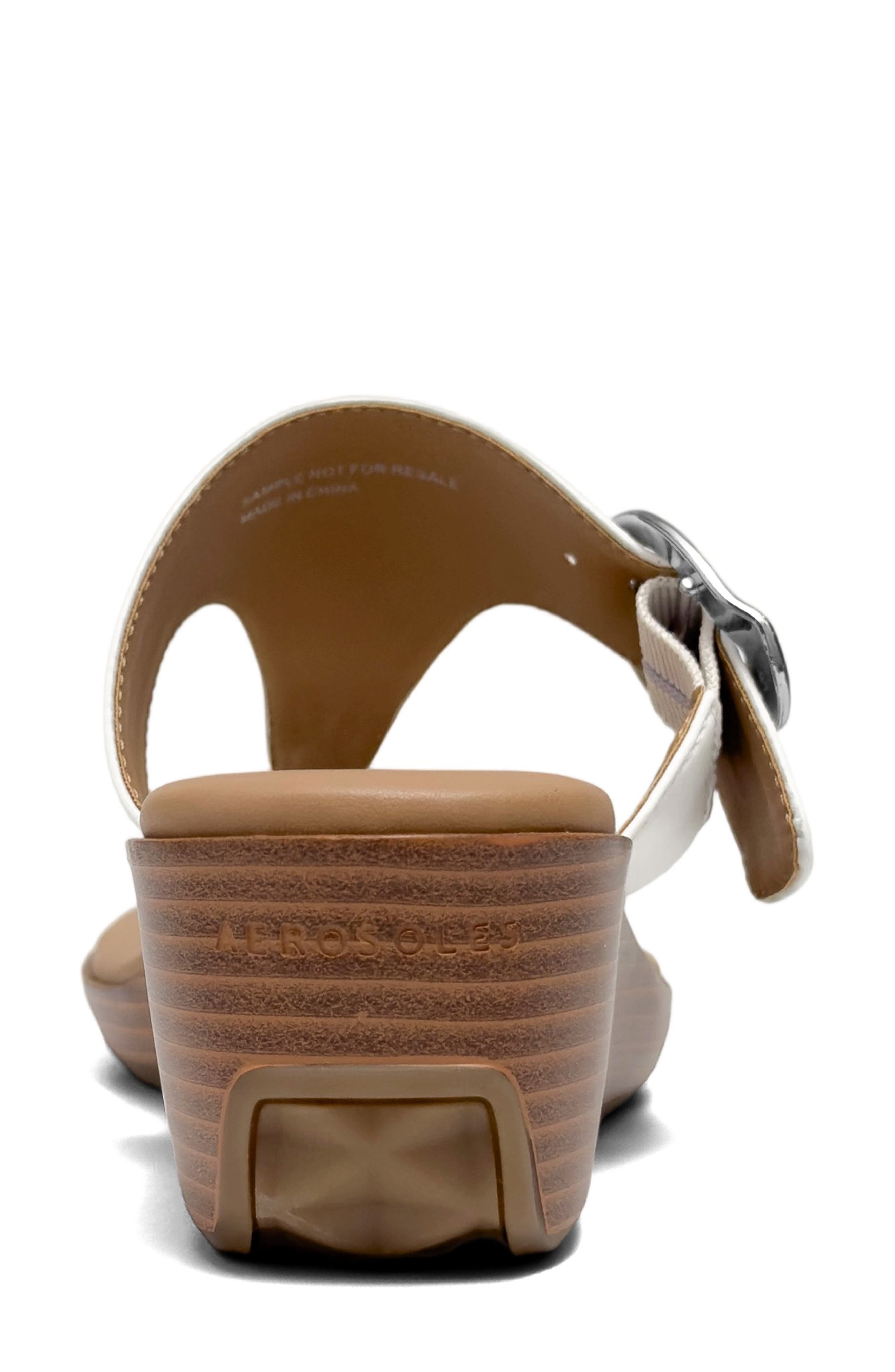 Aerosoles Izola Wedge Flip Flop, Alternate, color, Bright White Pu