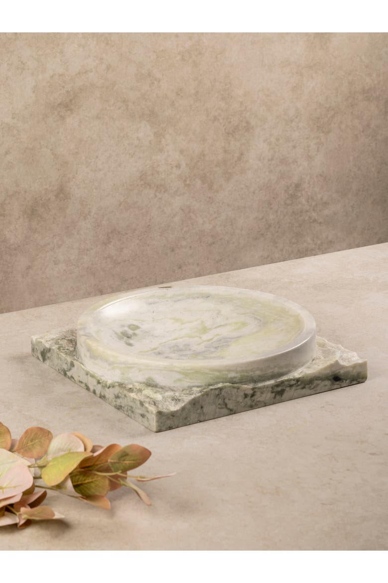 Shayne Onyx Decorative Bowl, Main, color, Verdant Green Onyx