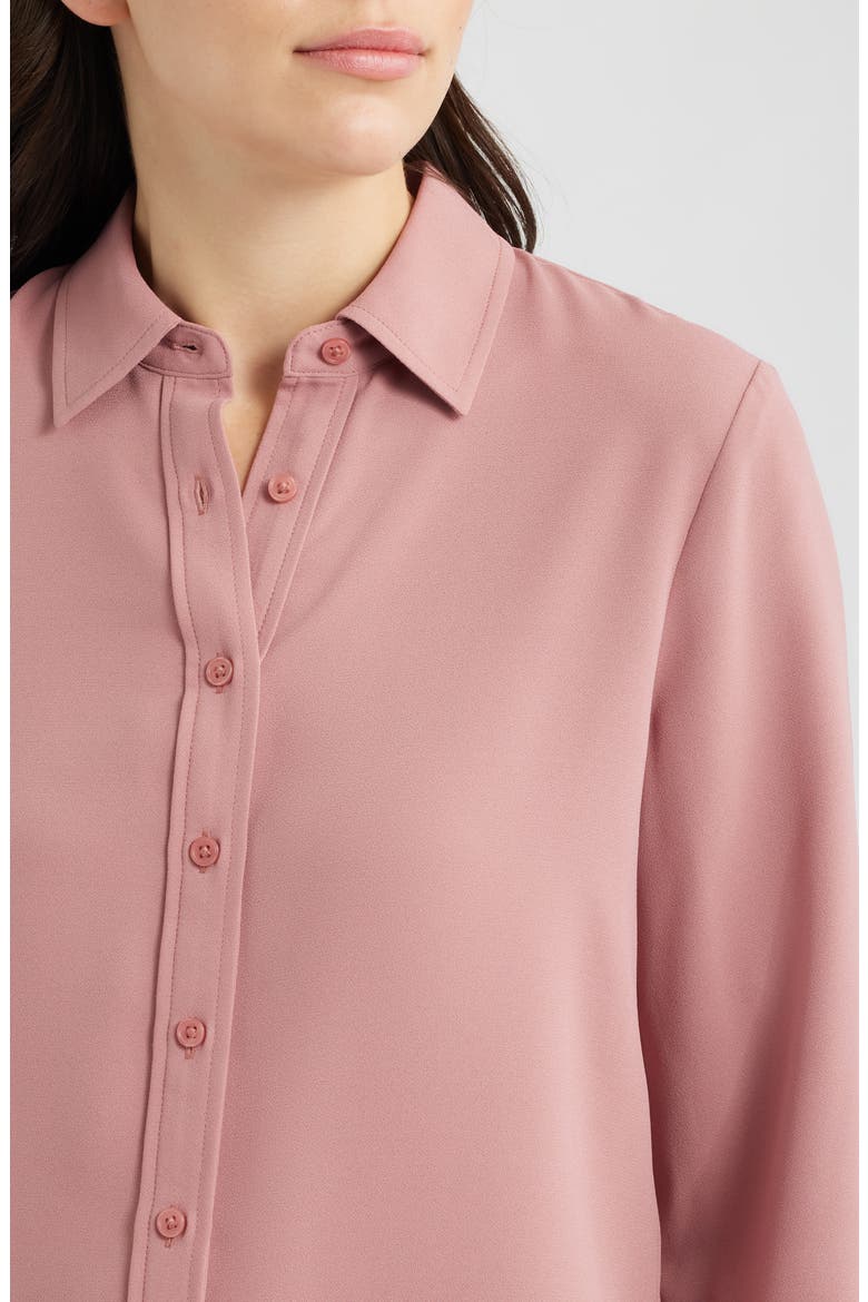Clean Front Utility Button-Up Shirt, Alternate, color, SOFT PRIMROSE