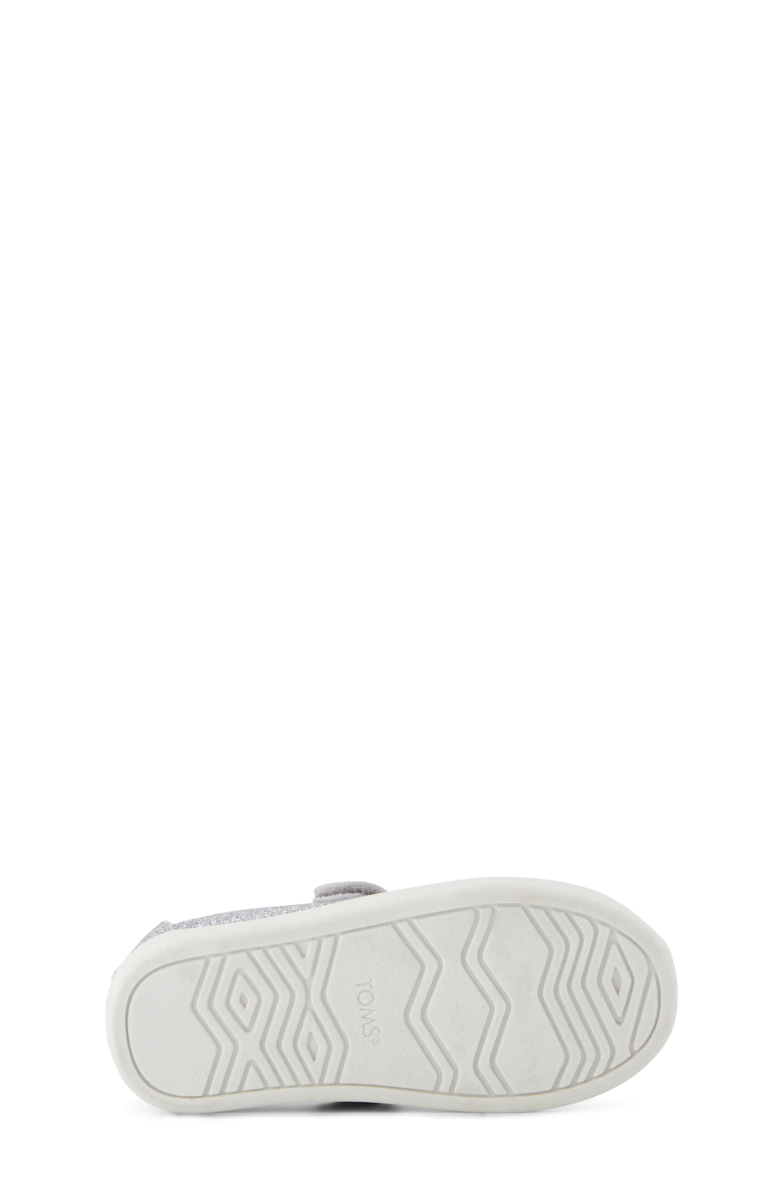 TOMS Kids' Nora Mary Jane Flat, Alternate, color, Silver