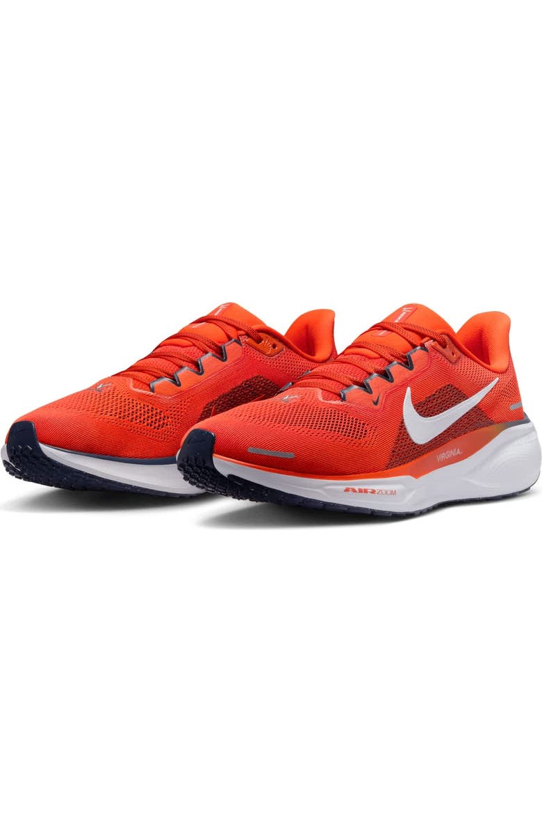 Nike Unisex Nike Orange Virginia Cavaliers Zoom Pegasus 41 Running Shoes, Alternate, color, Orange