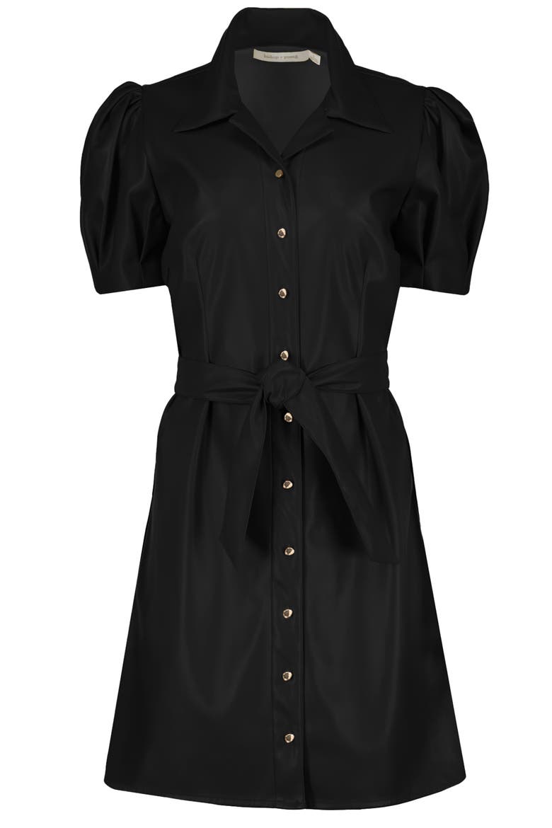 Clea  Leather Dress, Alternate, color, Latte