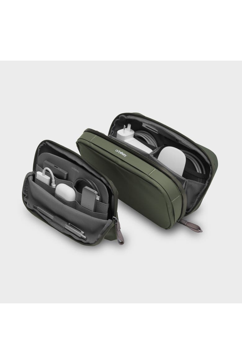 2-in-1 Tech Accessory Pouch, Main, color, Olive