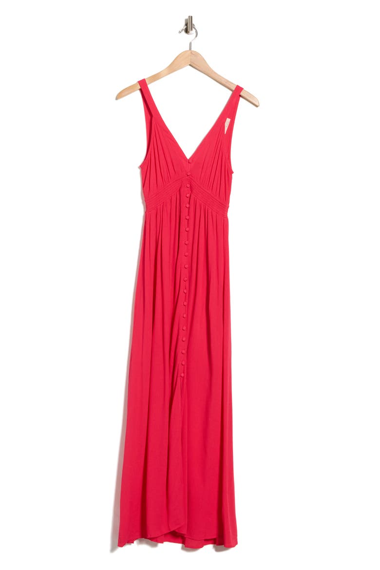 Sleeveless Maxi Dress, Alternate, color, HOT PINK