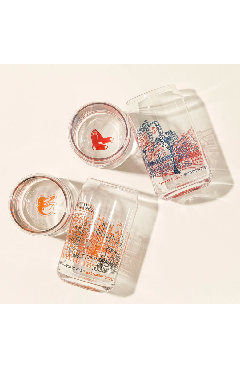 Uncommon Goods MLB Stadiumscape Can-Shaped Glasses - Set of 2, Alternate, color, San Francisco Giants