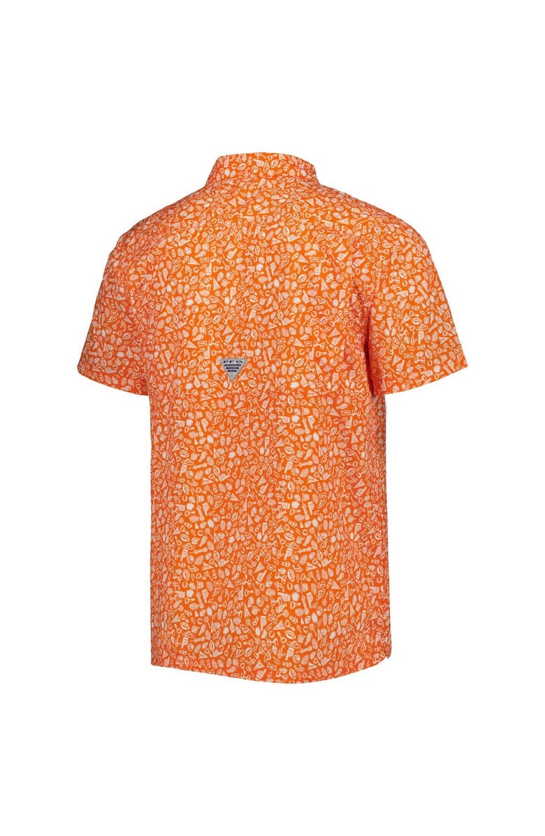 Columbia Men's Columbia Orange Florida Gators Super Slack Tide Omni-Shade Team Button-Up Shirt, Alternate, color, 