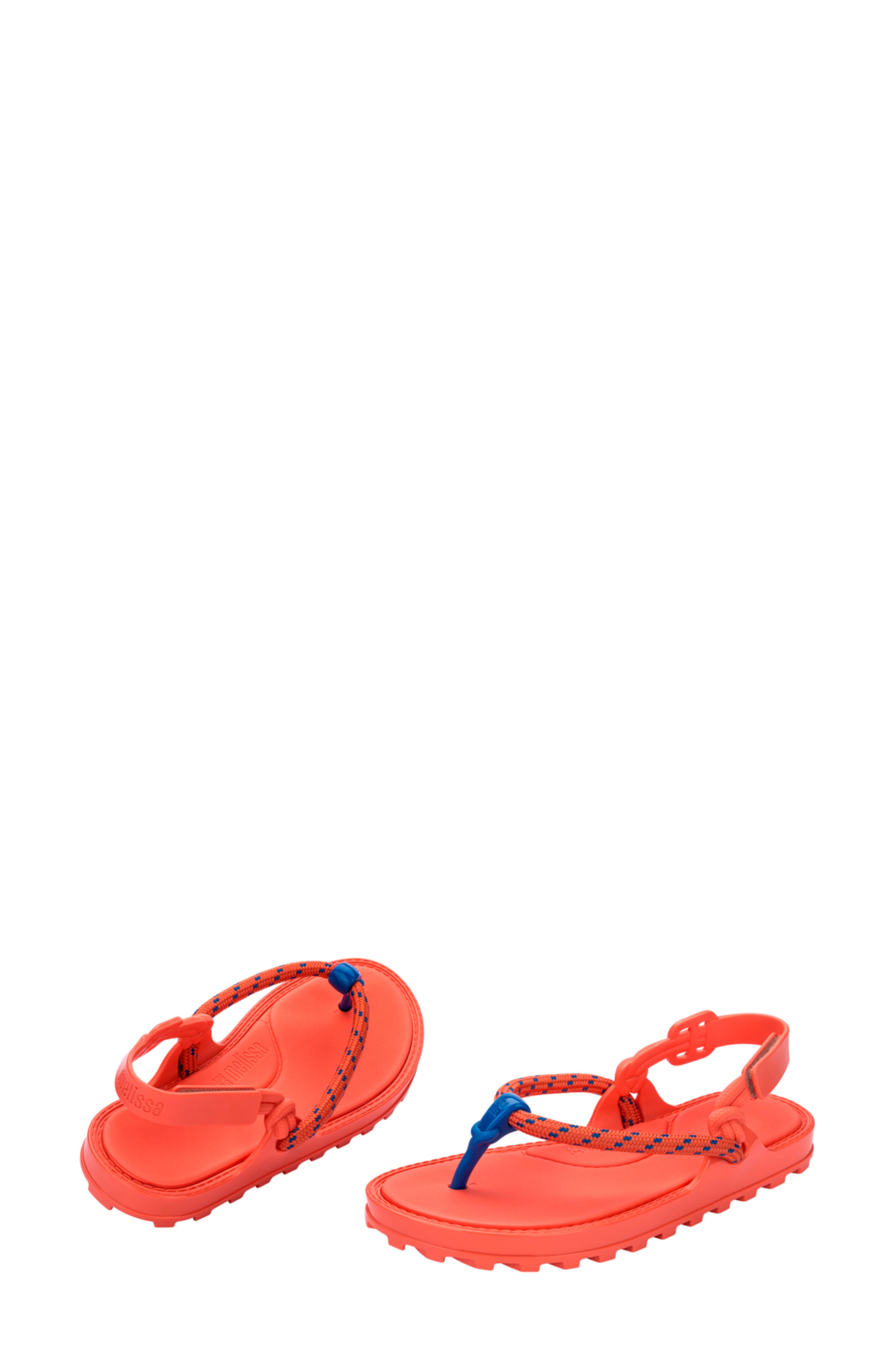 Bond Sandal, Alternate, color, ORANGE/ BLUE