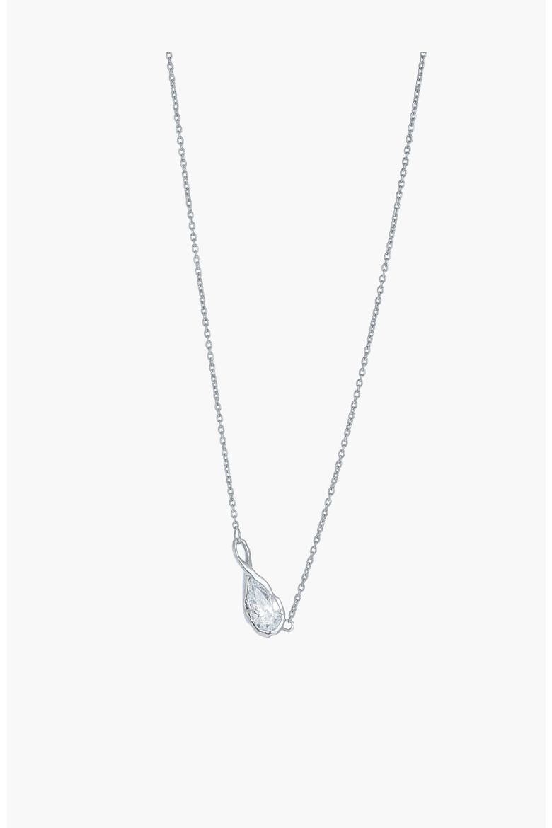 Solace Tear Necklace, Alternate, color, Sterling Silver
