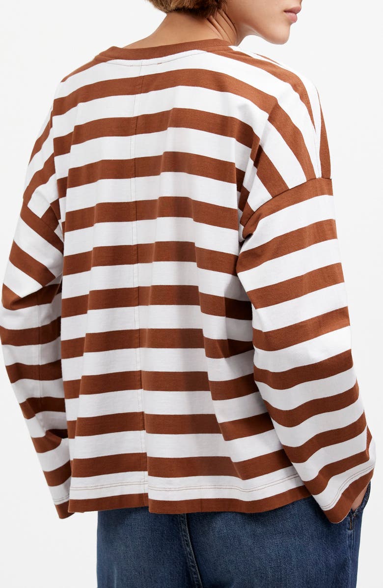 Madewell Stripe Oversize Long Sleeve Crewneck T-Shirt, Alternate, color,