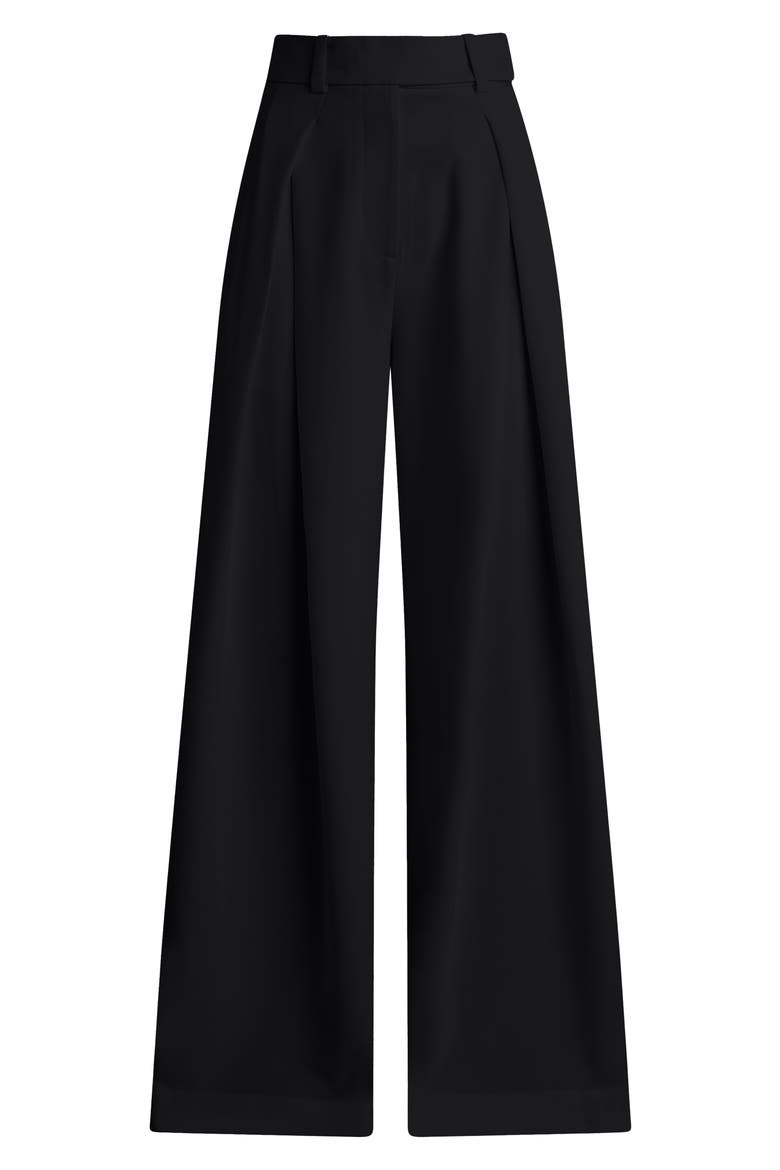Pleats for Days Wide Leg Pants, Alternate, color, BLACK