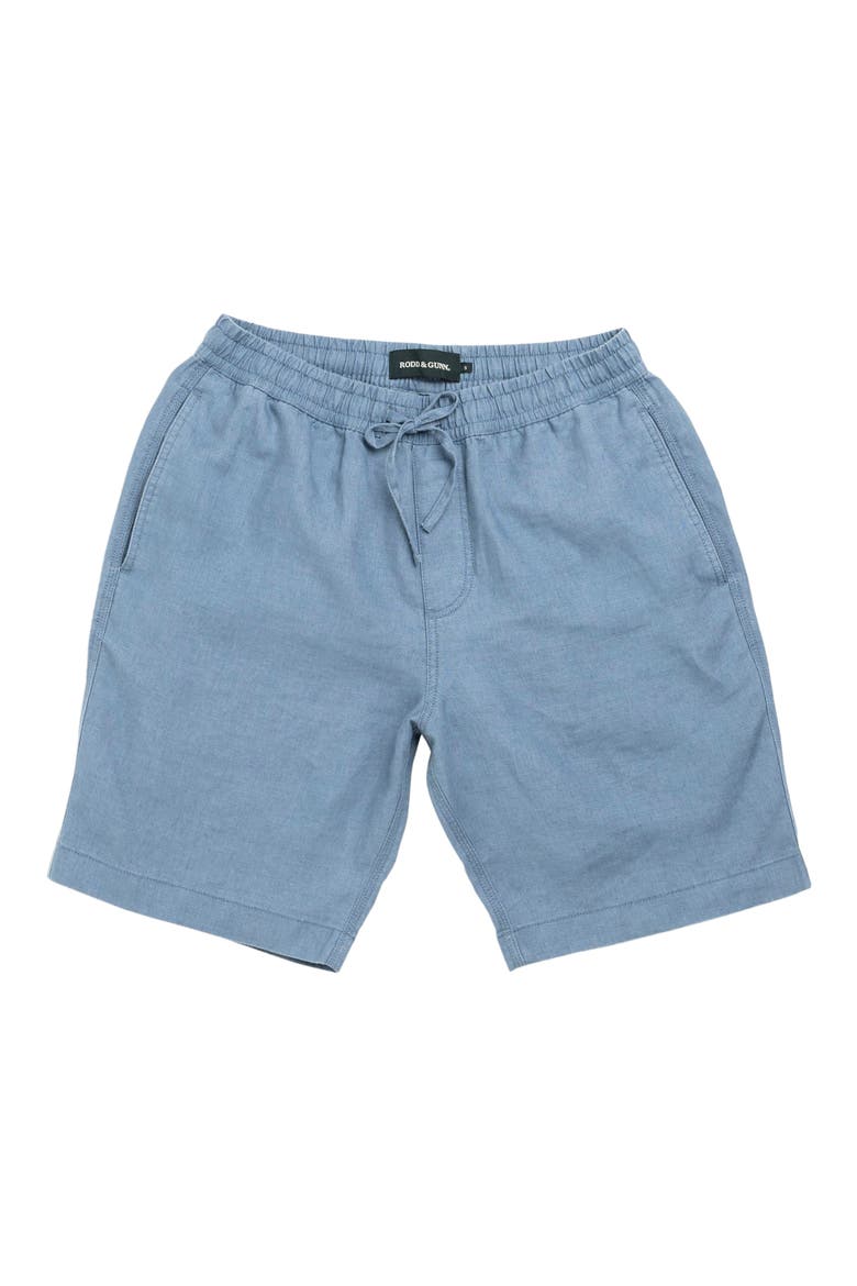 Linen Shorts, Alternate, color, TEAL