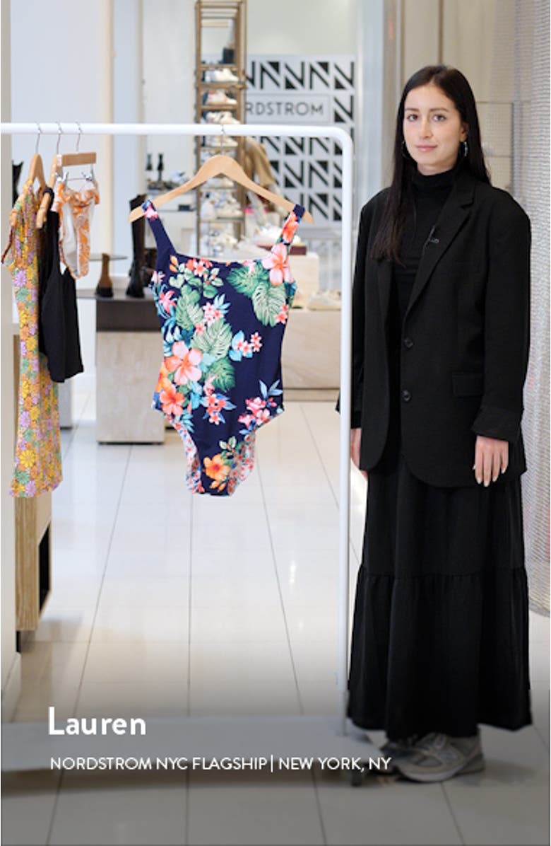 Island Cays Flora Reversible One-Piece Swimsuit, sales video thumbnail