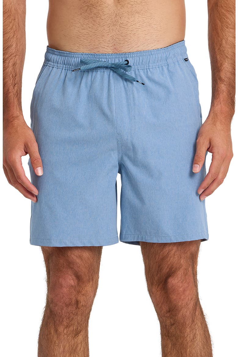 Taxer Heather Amphibian Shorts, Main, color, RIVIERA
