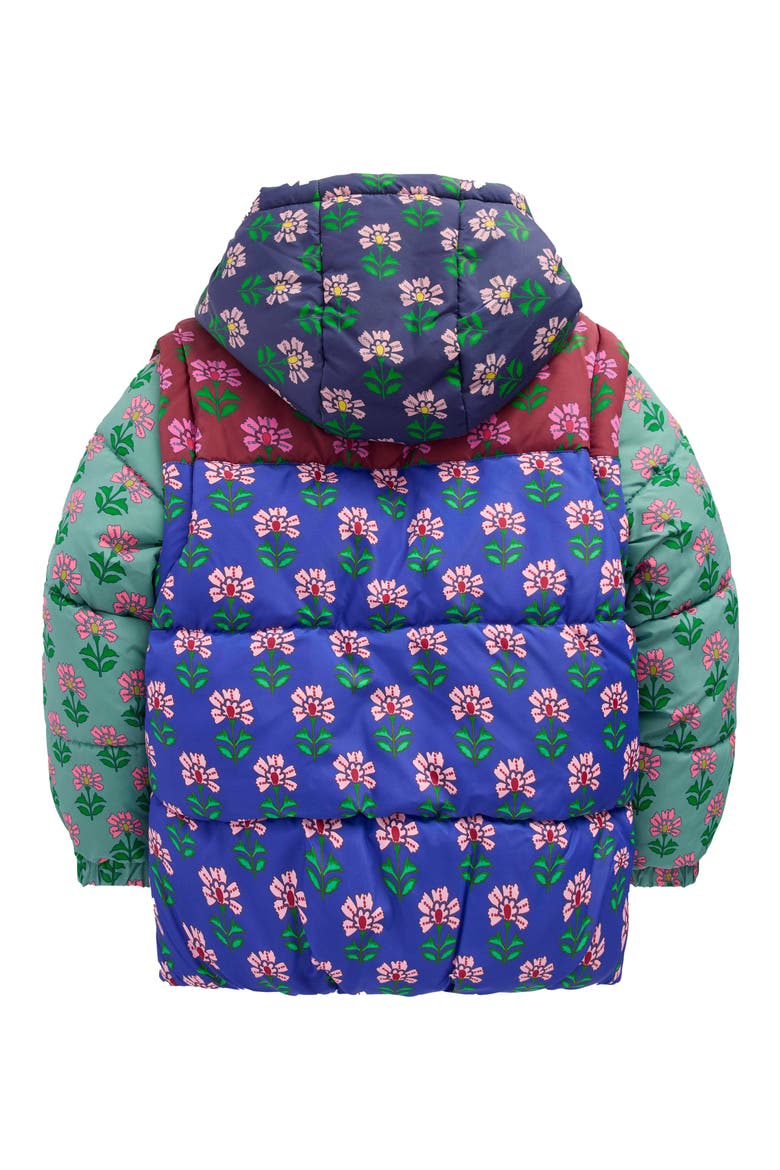 Kids' 2-In-1 Padded Coat, Alternate, color, MULTI WOODBLOCK FLOWER