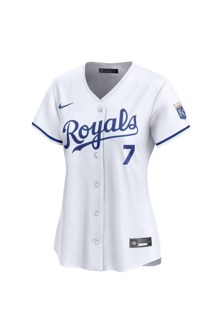 Women's Nike Bobby Witt Jr. White Kansas City Royals Home Limited Jersey, Alternate, color, White