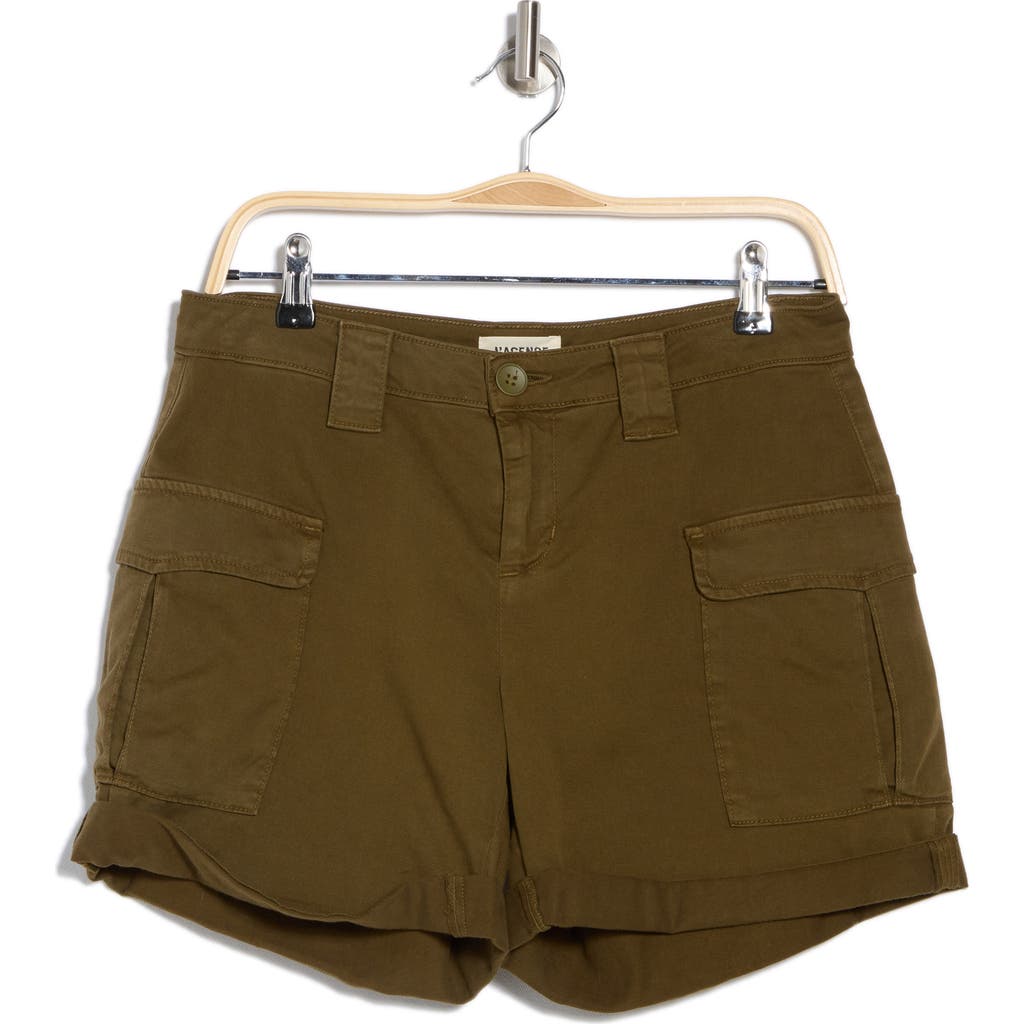 L Agence L'agence Abel Low Rise Cuffed Utility Shorts