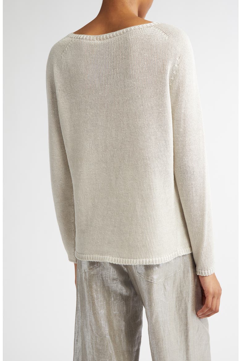 Giolino Boat Neck Linen Sweater, Alternate, color, ECRU