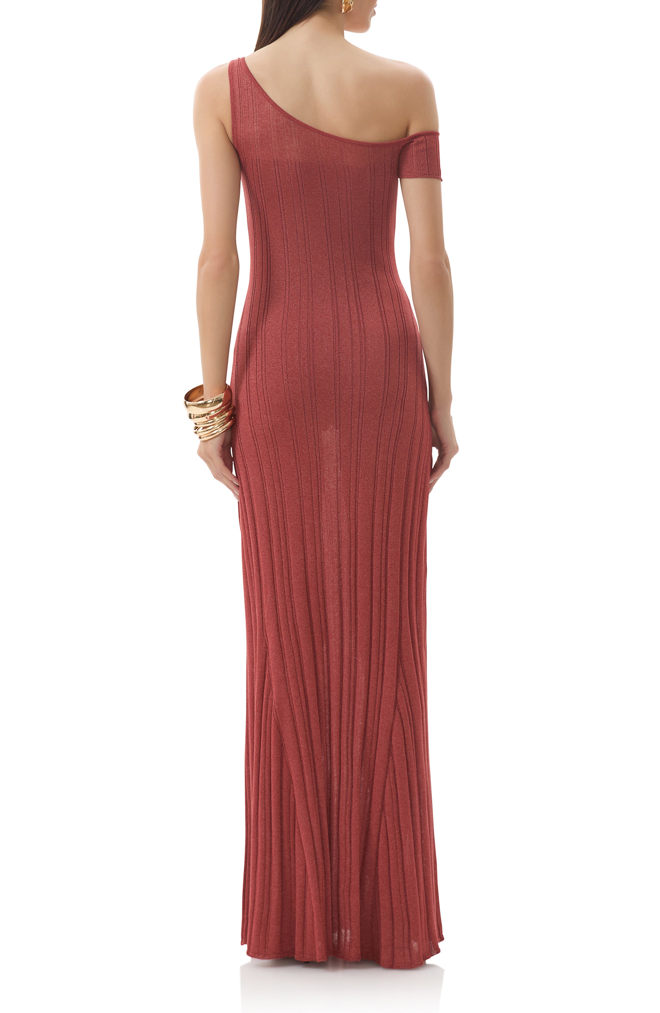 Hoda One-Shoulder Knit Dress - image 2