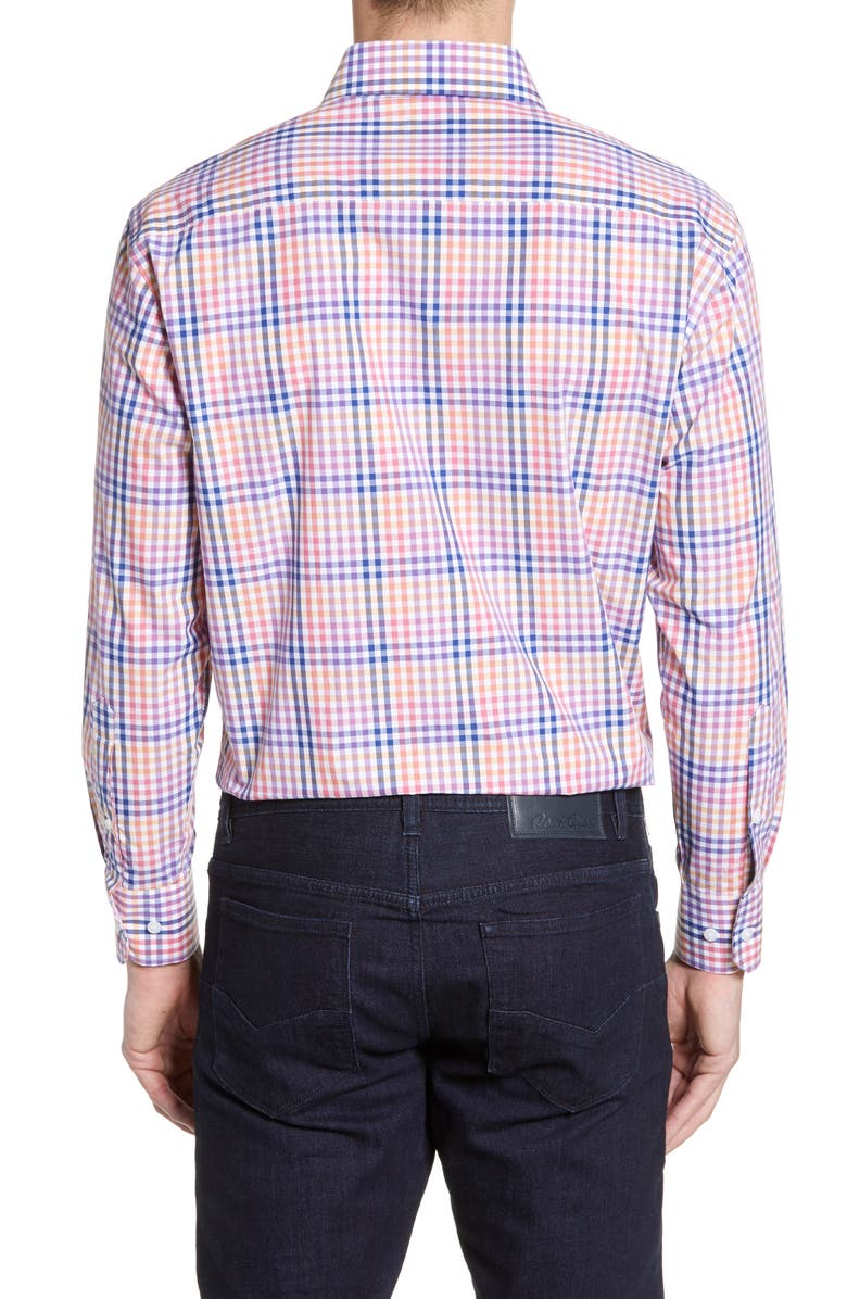 English Laundry Trim Fit Check Dress Shirt, Alternate, color, 