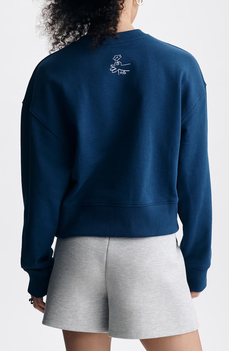 Brooklyn Industries Graphic Sweatshirt, Alternate, color, Navy Peony