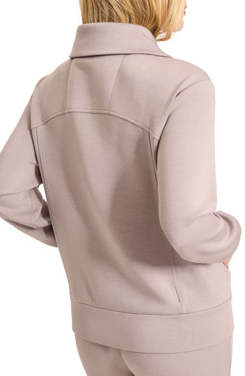Tommy Bahama Palm Voyage Zip-up Sweatshirt Jacket In Grey Jasper