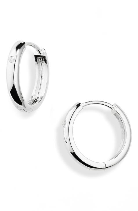 Demi-Fine Simple Huggie Hoop Earrings