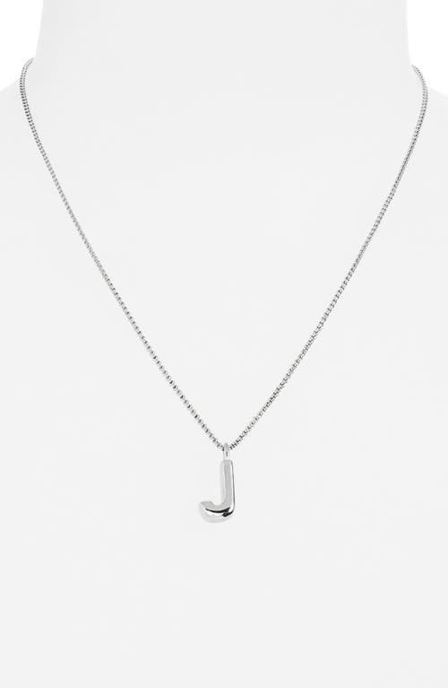Open Edit Waterproof Bubble Initial Pendant Necklace