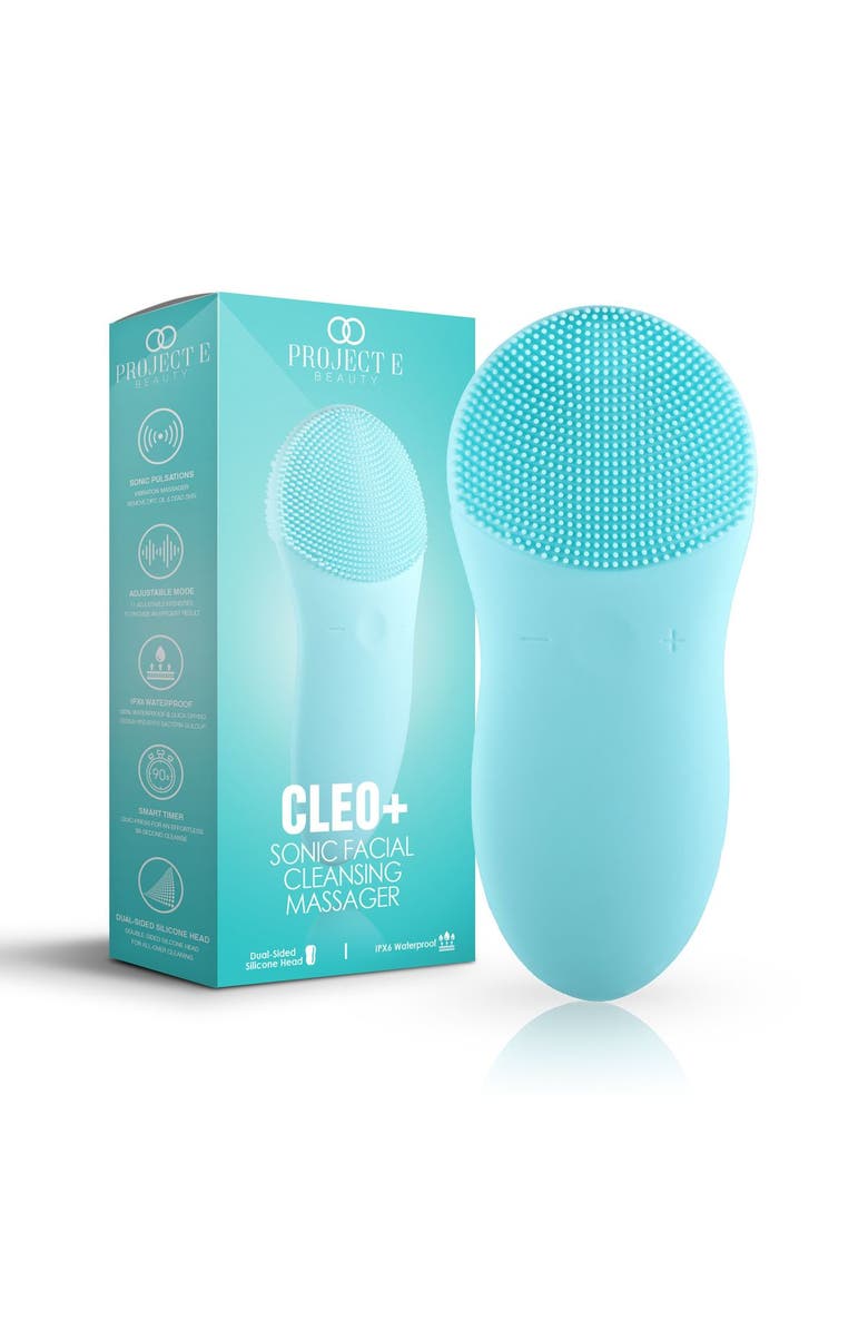 Project E Beauty CLEO+ Sonic Facial Cleanser, Main, color, Blue