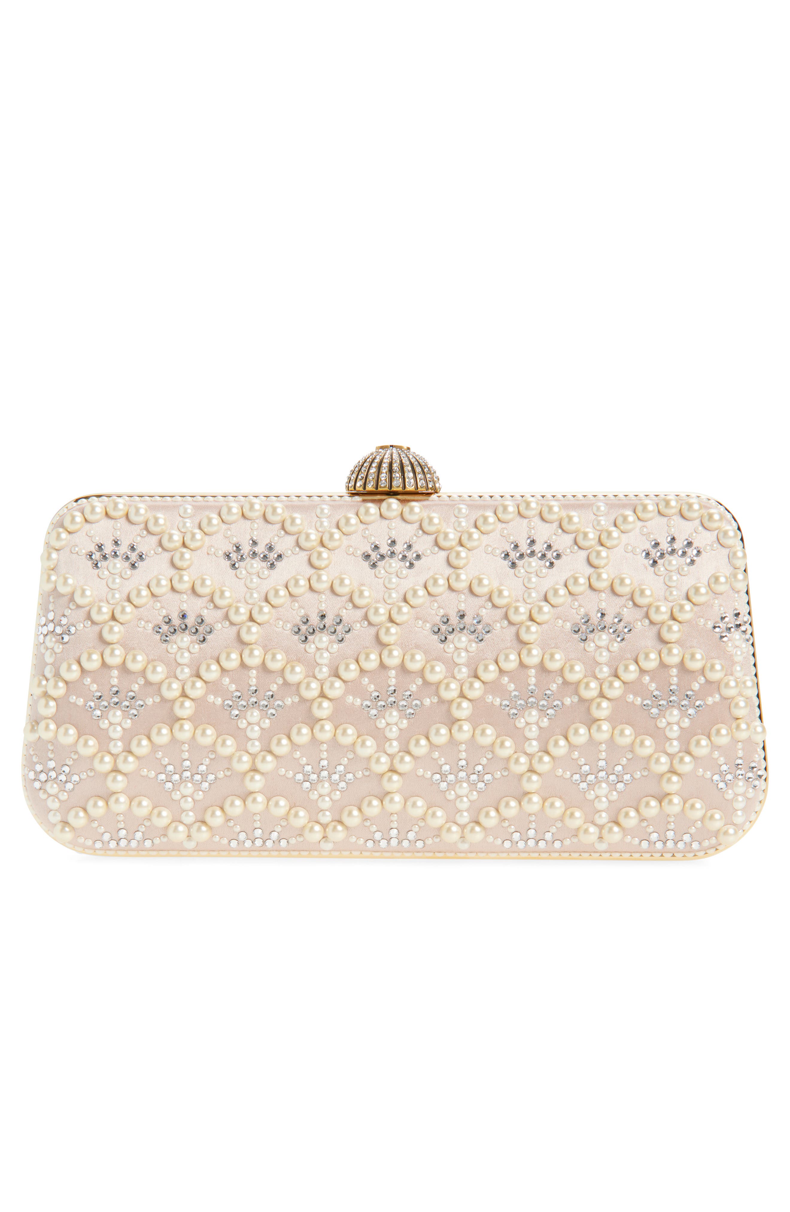 Valentino Garavani Carry Secrets Minaudière Clutch, Alternate, color, Ivory Multi