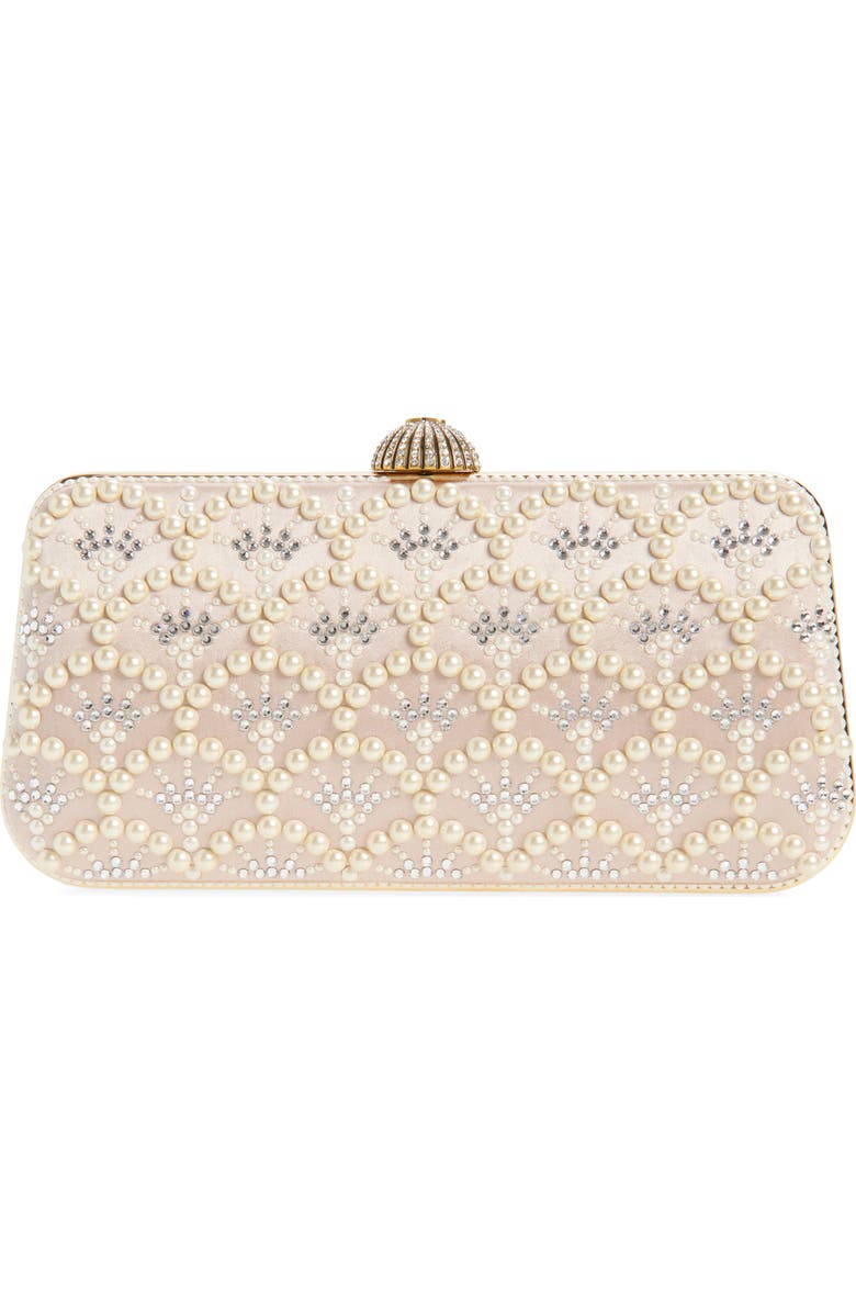 Valentino Garavani Carry Secrets Minaudière Clutch, Alternate, color, Ivory Multi