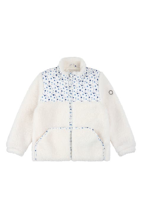 Kids' Floral Yoke Fleece Jacket