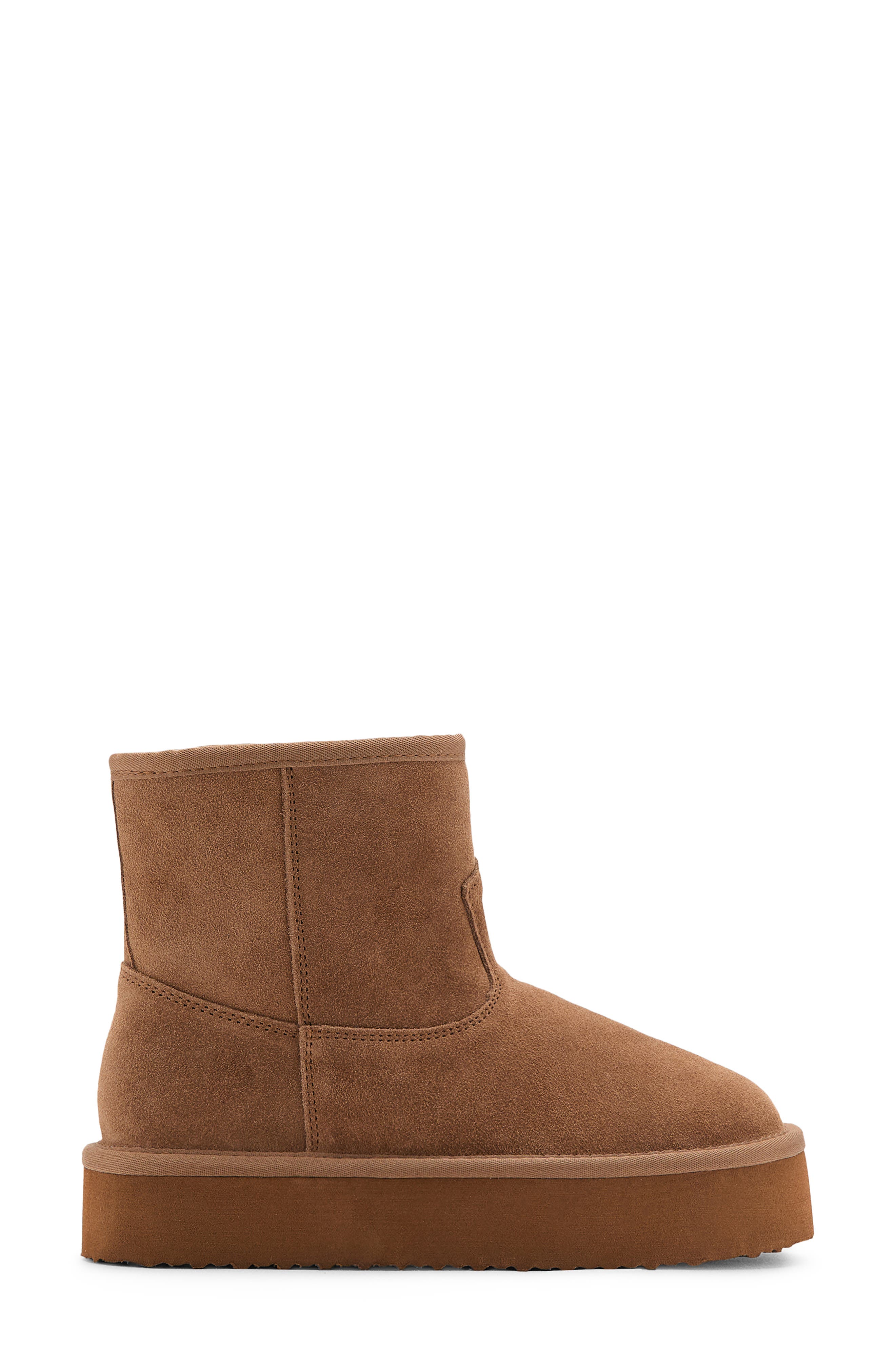 MANGO TEEN Suede Boots, Alternate, color, Sand