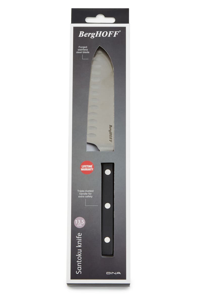 DiNA Gene 5.5-Inch Santoku Knife, Alternate, color, BLACK