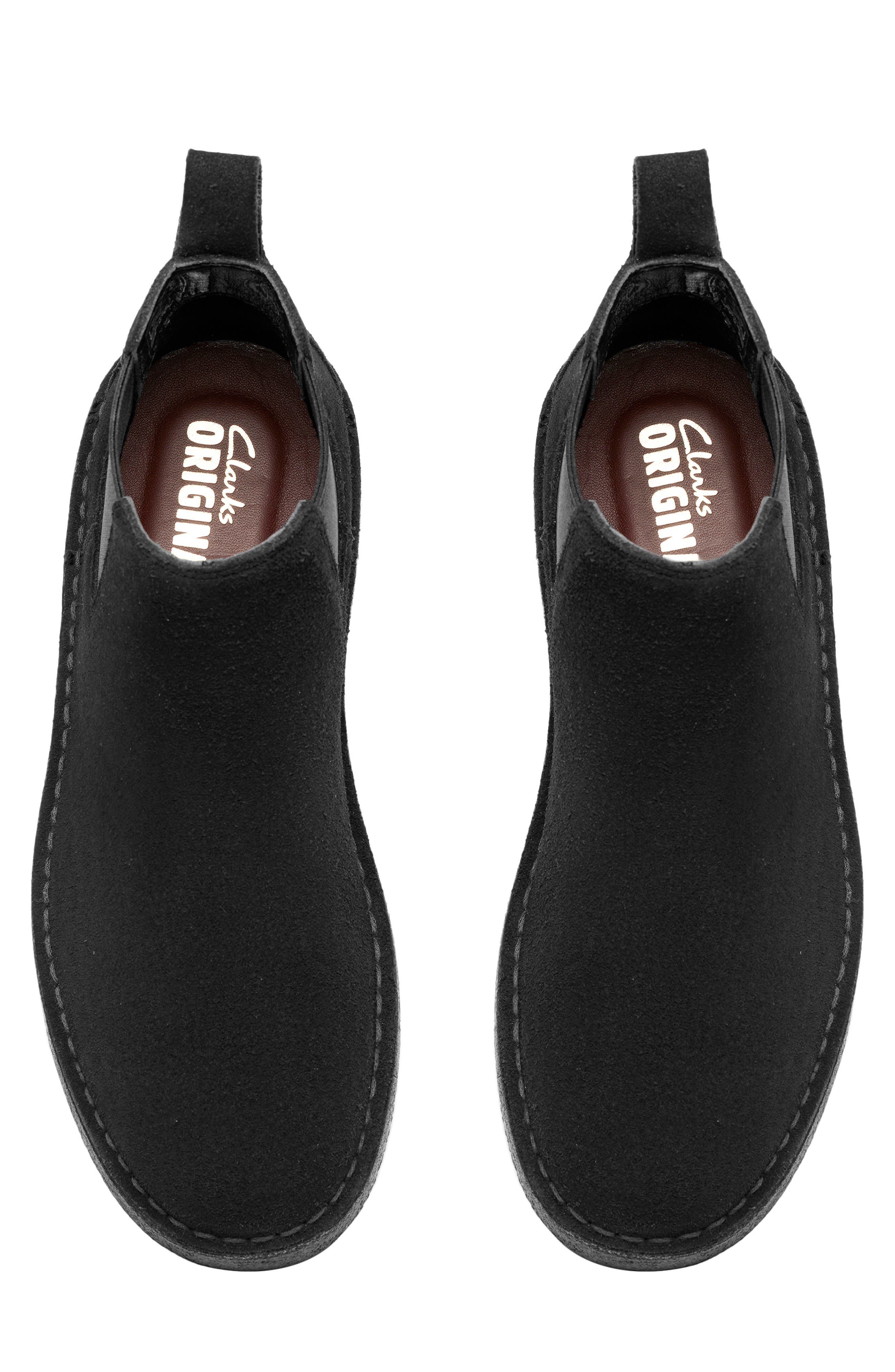 Clarks<sup>®</sup> Originals Desert Chelsea Boot, Alternate, color, Black Suede