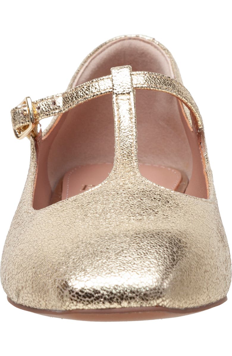 Linea Paolo Marcel T-Strap Pump, Alternate, color, Gold