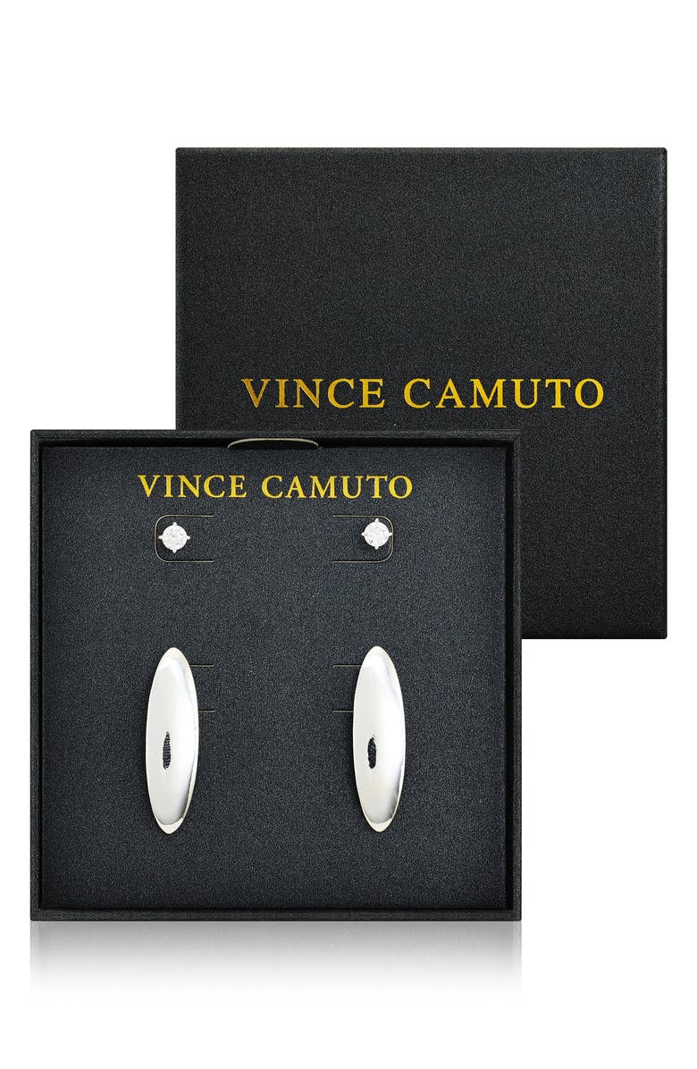 Vince Camuto Set of 2 Assorted Stud Earrings, Alternate, color, Silver