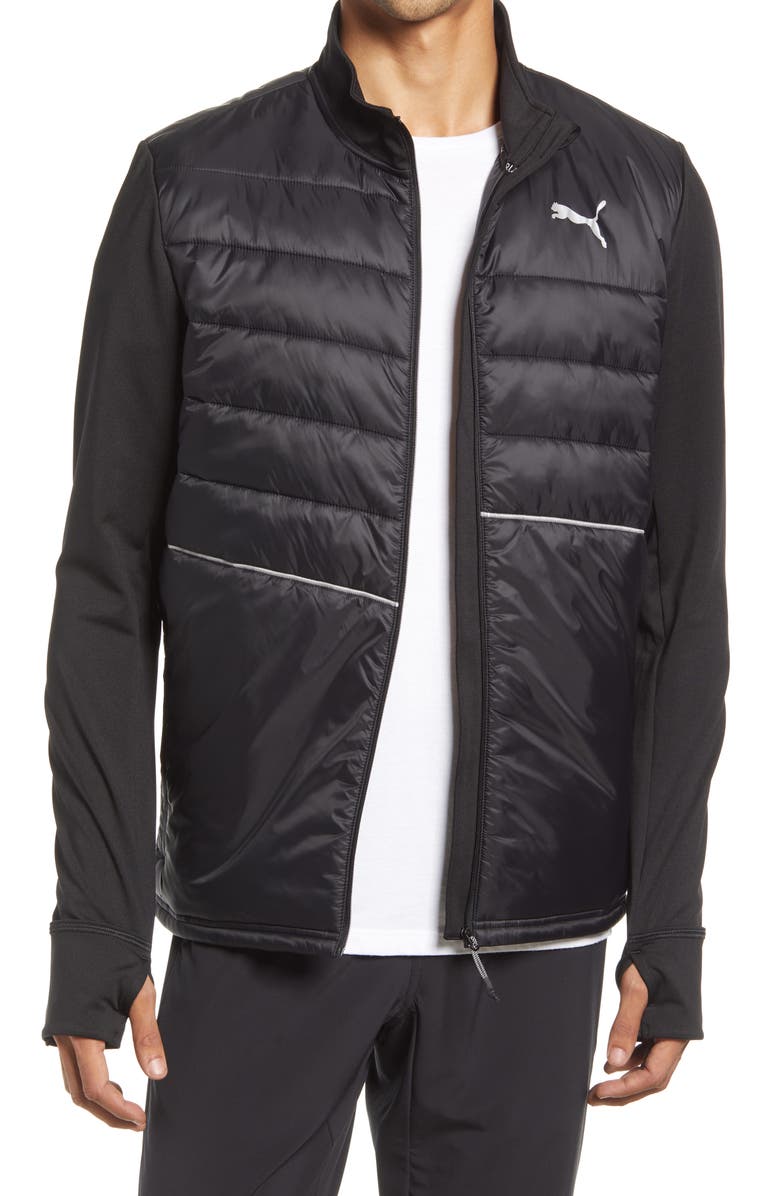 PUMA Elevated Padded Reflective Running Jacket, Main, color, 