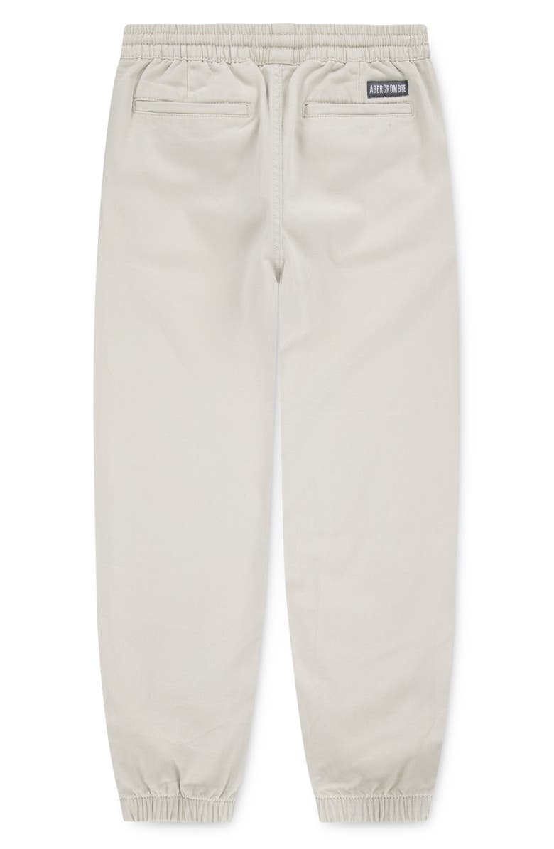 abercrombie kids Kids' Slim Stretch Twill Joggers, Alternate, color, Pumice Stone