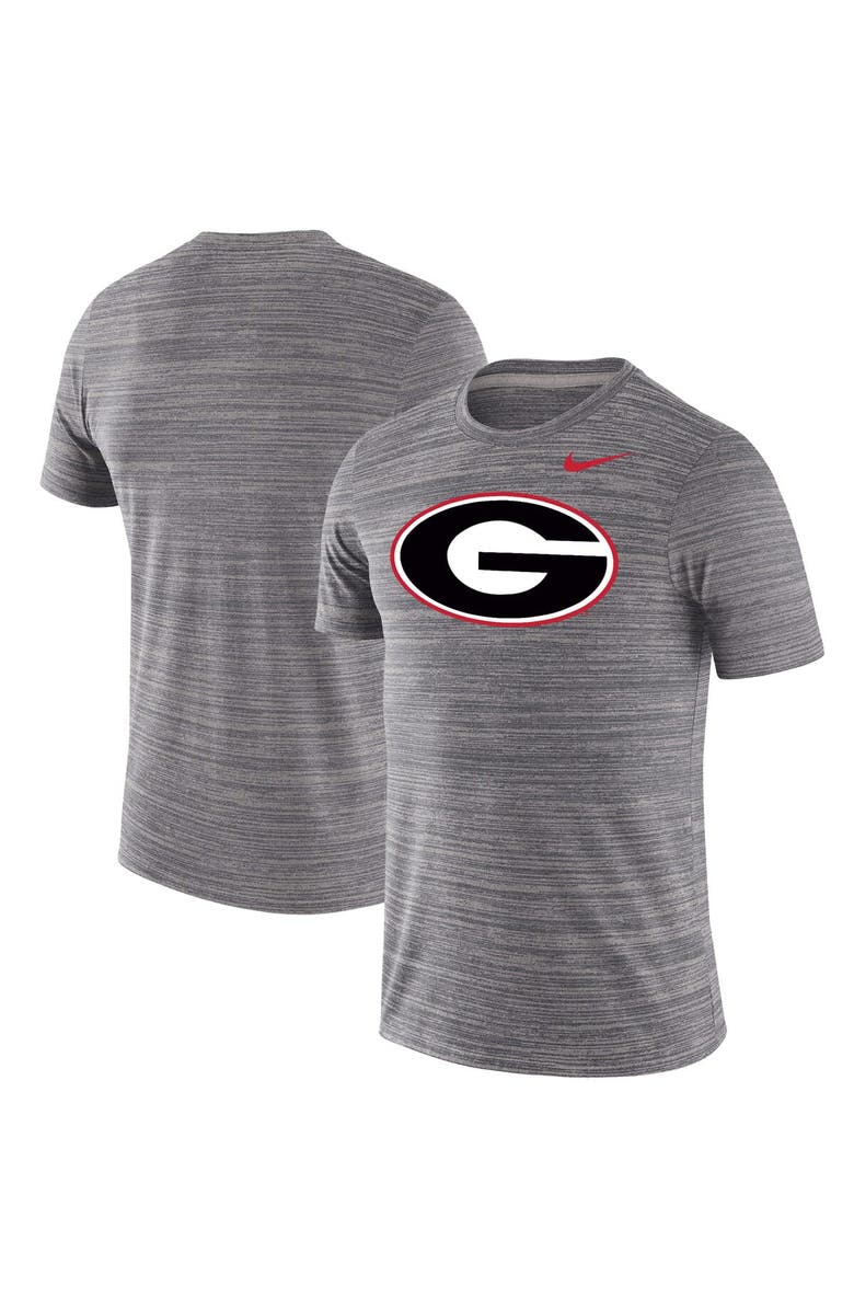 Nike Men's Nike Heathered Charcoal Georgia Bulldogs Big & Tall Velocity Performance T-Shirt, Main, color, 