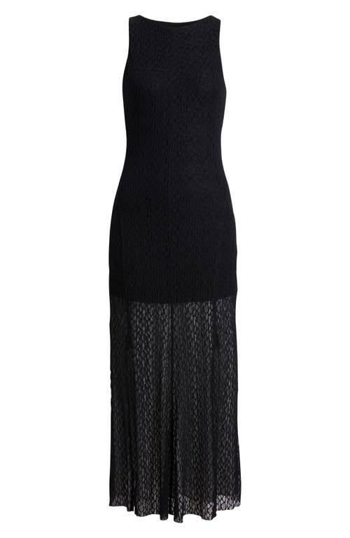Open Edit Sleeveless Lace Maxi Dress
