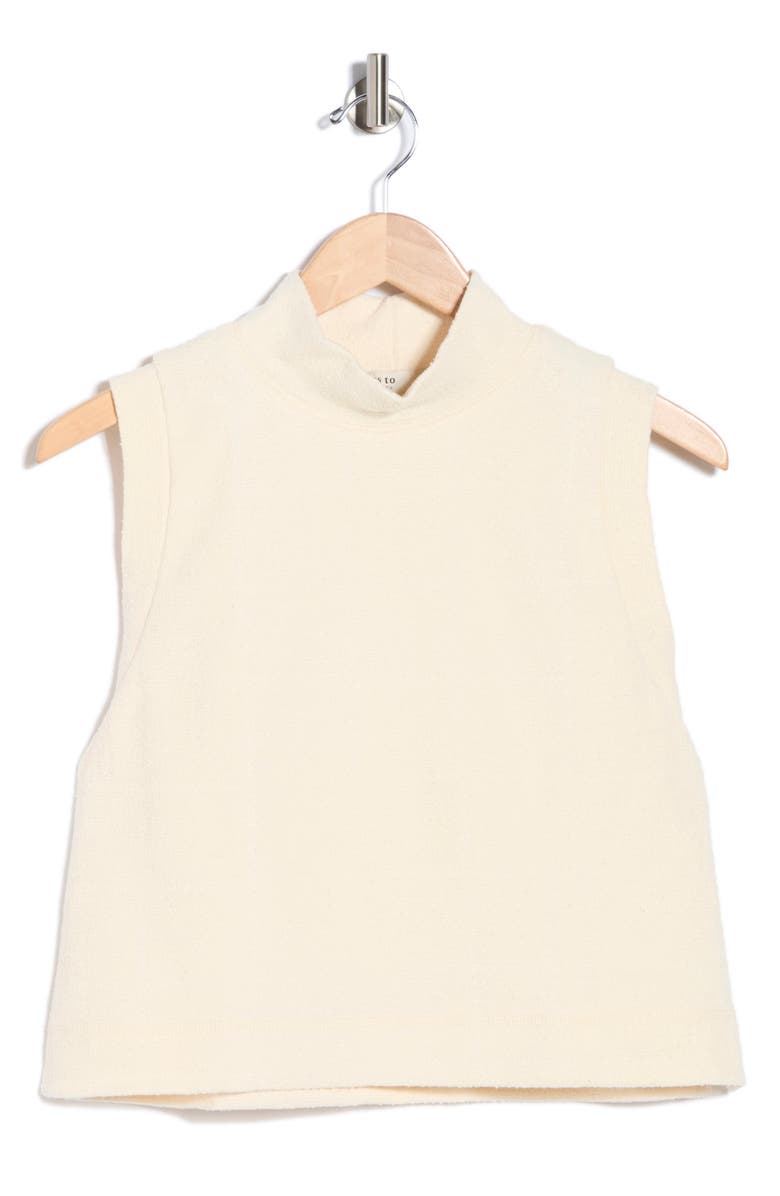 DRESS TO High Neck Boucle Tank, Alternate, color, Off White