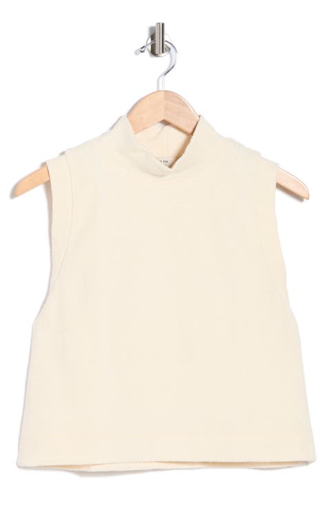 High Neck Boucle Tank